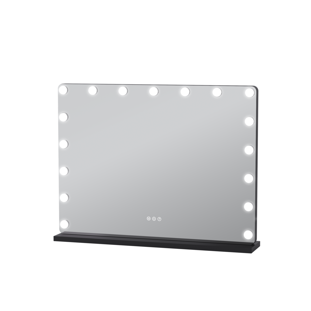 Wholesale Hollywood vanity mirror with LED bulbs for retail display and beauty-store programs