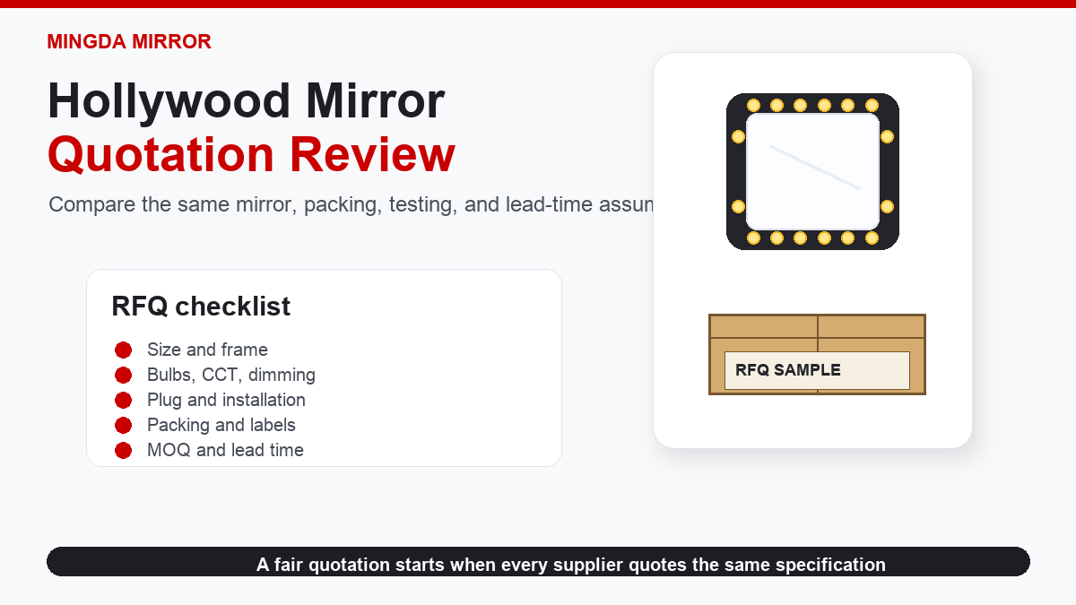 Hollywood Mirror Quotation Checklist for Importers and Brand Buyers