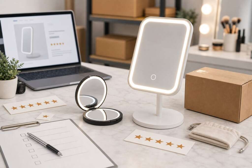 How Amazon Sellers Should Choose LED Makeup Mirrors for Better Reviews blog cover image