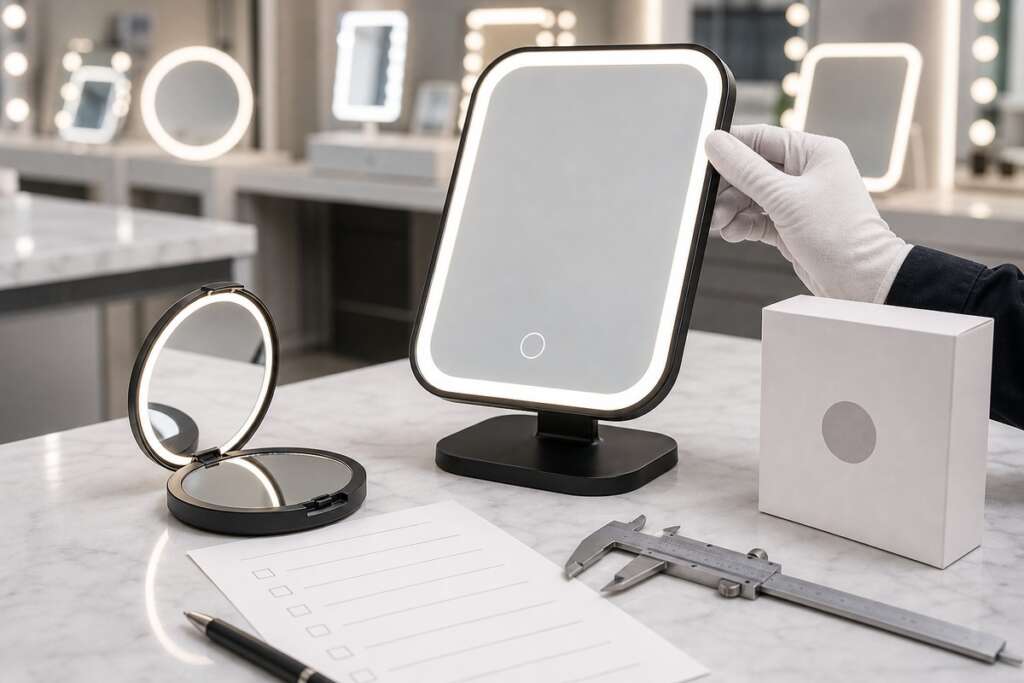 LED Makeup Mirror Sample Approval Checklist Before Bulk Production blog cover image