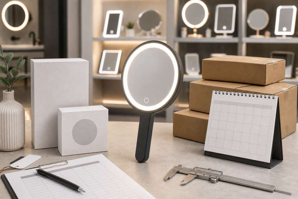 MOQ, Lead Time, and Replenishment Planning for LED Handheld Mirror Orders blog cover image