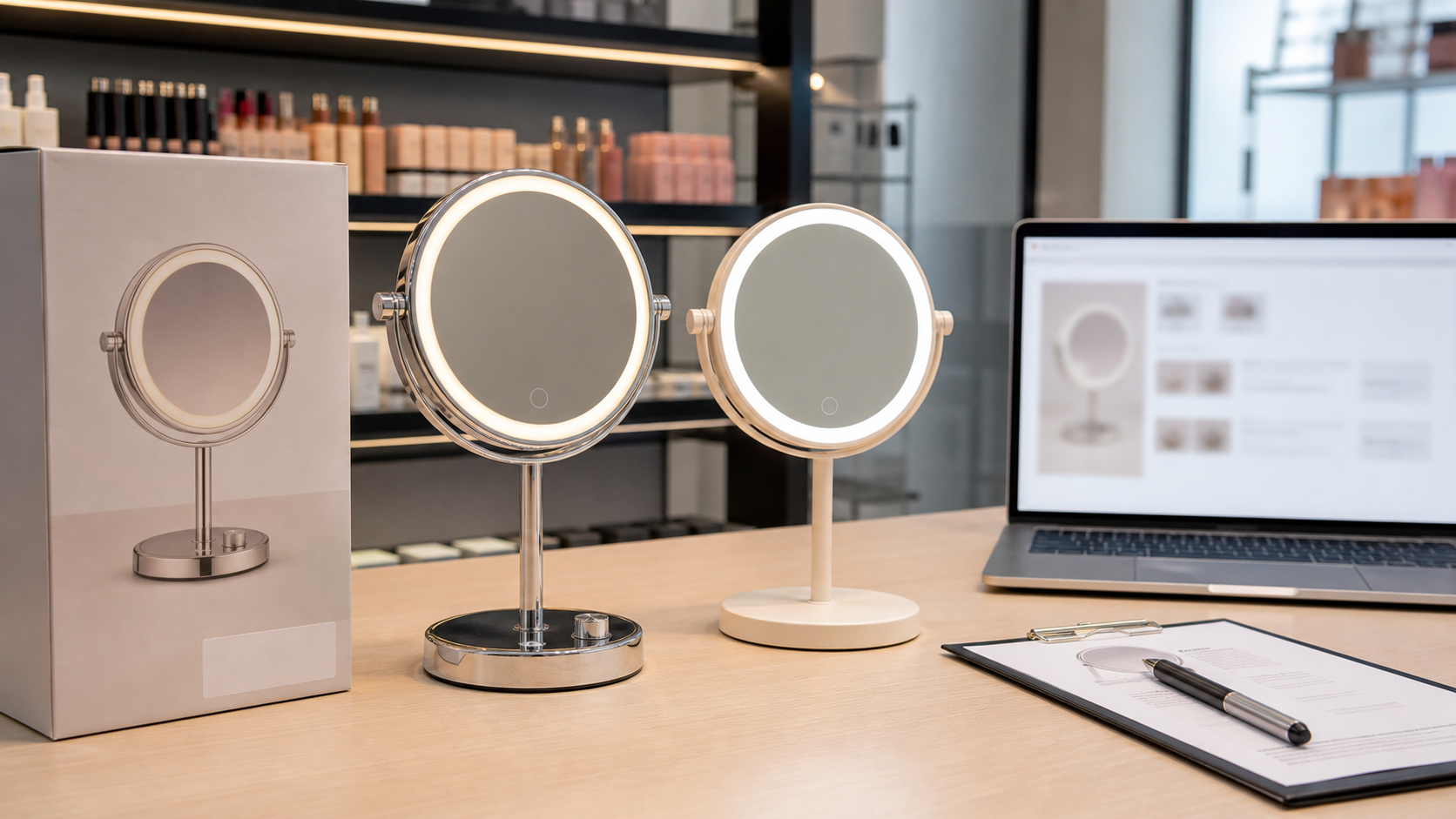 Retail and e-commerce review for dimmable vs fixed LED makeup mirrors